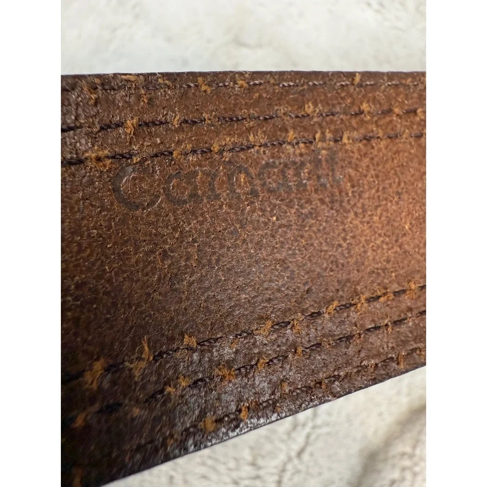 Carhartt Mens Brown Top Grain English Bridle Leather‎ Work Belt A94 BRN 42 Inch